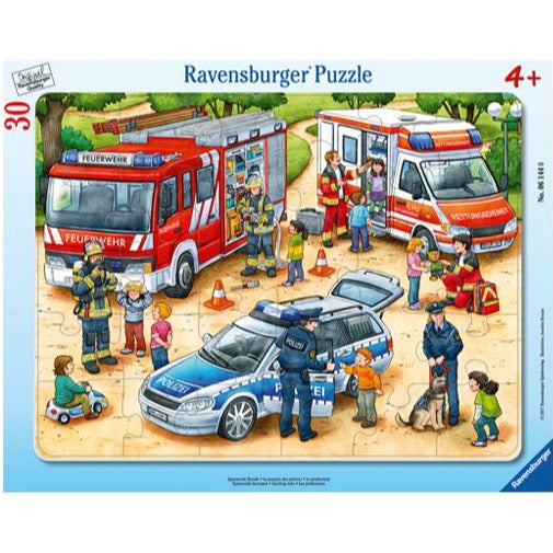 Ravensburger - Puzzle enmarcado - Trabajos emocionantes, 4+