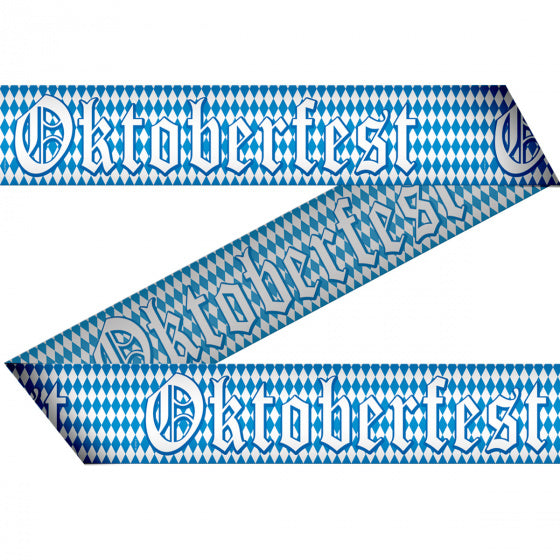 Band Oktoberfest 15 Meter blau/weiß / Cinta de 15 metros