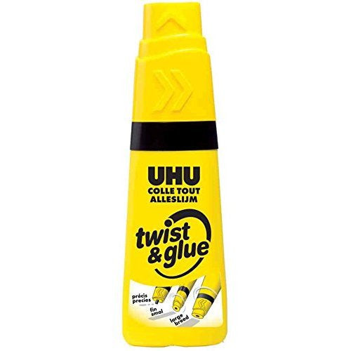 Pegamento UHU - líquido en frasco fácil, 90 ml cinta negra