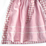4 - 5 años (104-110cm) / Traje alemán para niñitas, vestido tradicional bávara con delantal, rosado / Kinder Dirndl mit Schürze