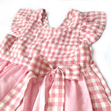 4 - 5 años (104-110cm) / Traje alemán para niñitas, vestido tradicional bávara con delantal, rosado / Kinder Dirndl mit Schürze