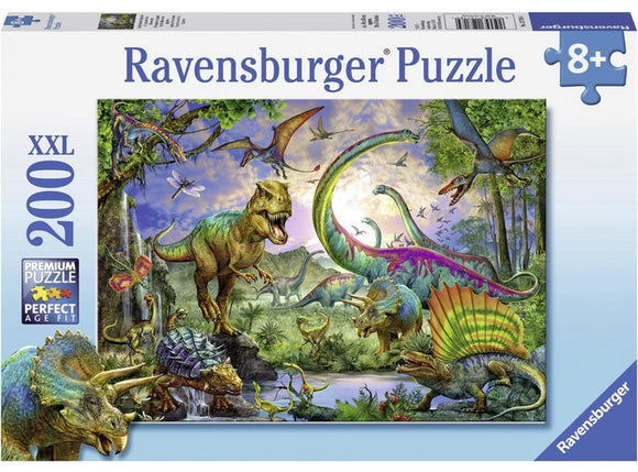 Ravensburger - Puzzle - Im Reich der Giganten, 200 Teile XXL 8+