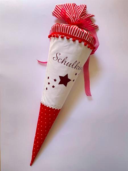 Schultüte aus Stoff 70cm / Cono escolar recubiertas en tela