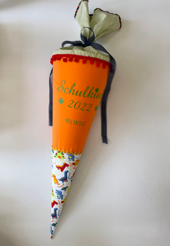 Schultüte aus Stoff 70cm / Cono escolar recubiertas en tela