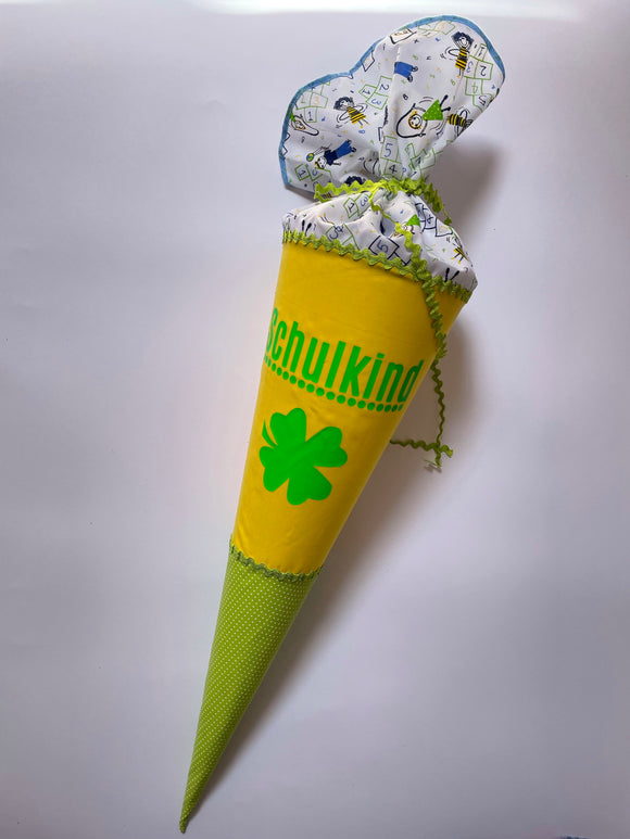 Schultüte aus Stoff 70cm / Cono escolar recubiertas en tela