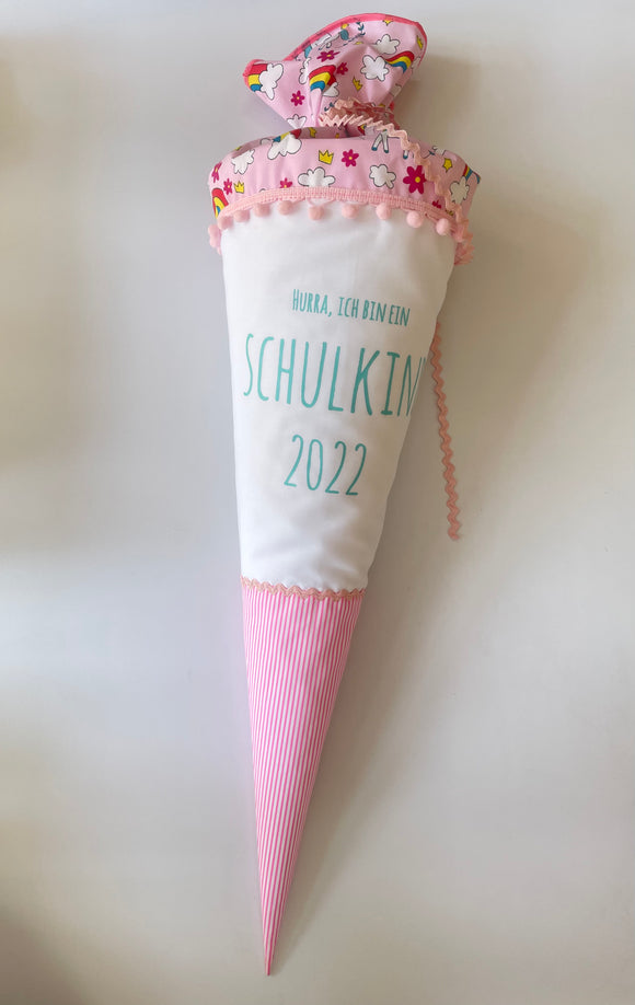 Kopie von Schultüte aus Stoff 70cm / Cono escolar recubiertas en tela