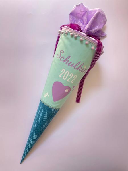 Schultüte aus Stoff 70cm / Cono escolar recubiertas en tela