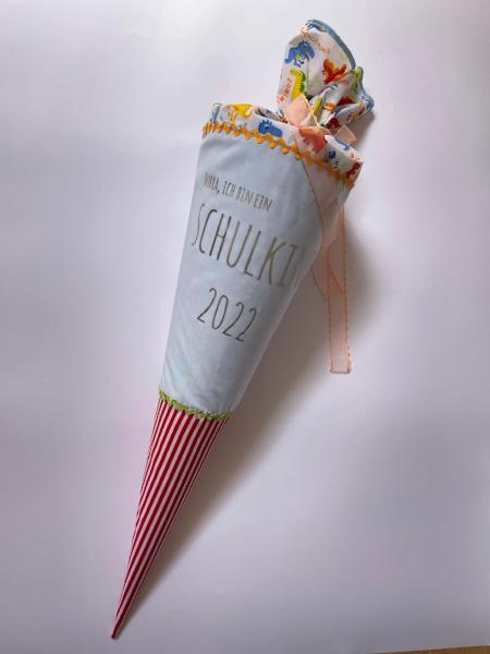 Schultüte aus Stoff 70cm / Cono escolar recubiertas en tela