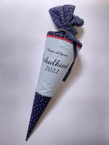 Schultüte aus Stoff 70cm / Cono escolar recubiertas en tela