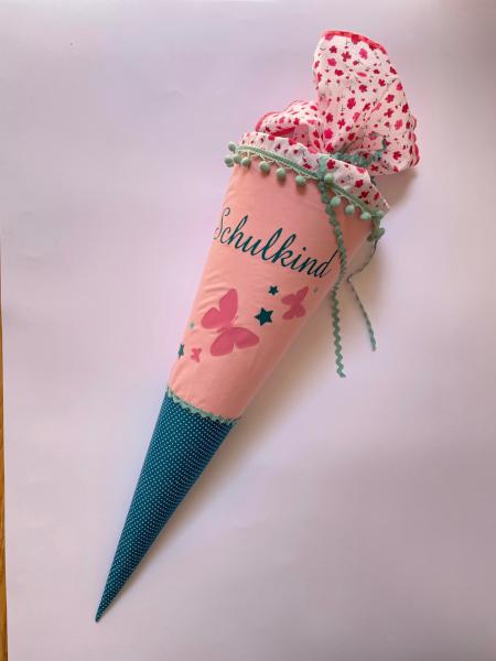 Schultüte aus Stoff 70cm / Cono escolar recubiertas en tela