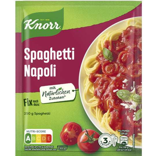 Knorr Fix Spaghetti Napoli 39G / BASE DE CONDIMENTO Espaguetis Napoli