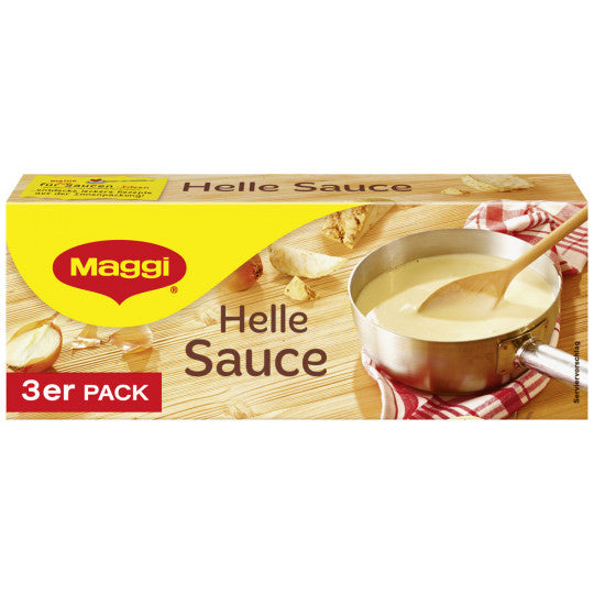 MAGGI Helle Sauce für 3x 250 ml - Base Maggi para salsa  blanca, 3 unidades