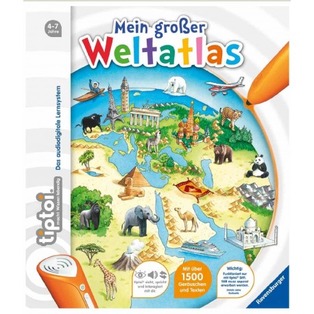 Tiptoi Mein großer Weltatlas 5+