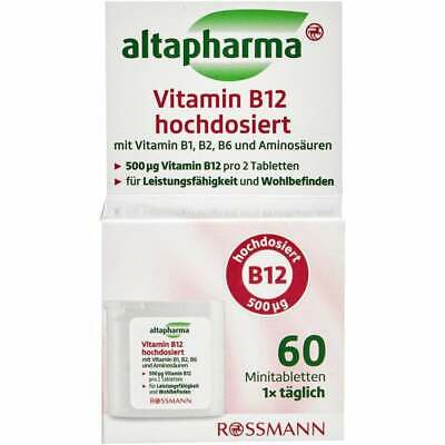 altapharma Vitamin B12 hochdosiert 60 Minitabletten / Vitamina B12 dosis alta 60 mini comprimidos