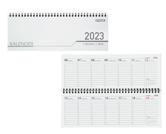 Tischkalender Stylex / Calendario de escritorio 2023