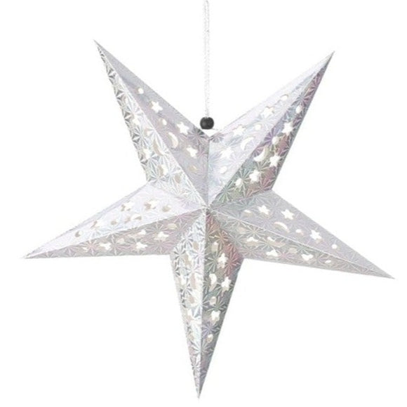 Decoración navideña. estrella de papel para colgar, 45cm / Deko Stern zum Hängen, 45cm
